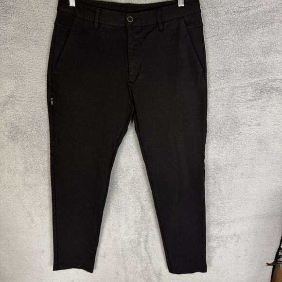 S BYLT Everyday Pant 2.0 Mens L Black Slim Fit Performance Casual Adult - Picture 1 of 11